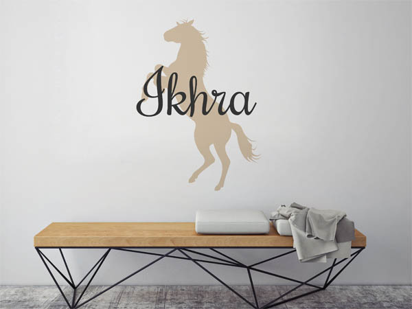 Wandtattoo Ikhra mit Pferd