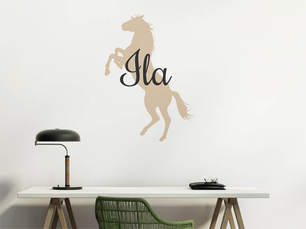 Wandtattoo Ila mit Pferd