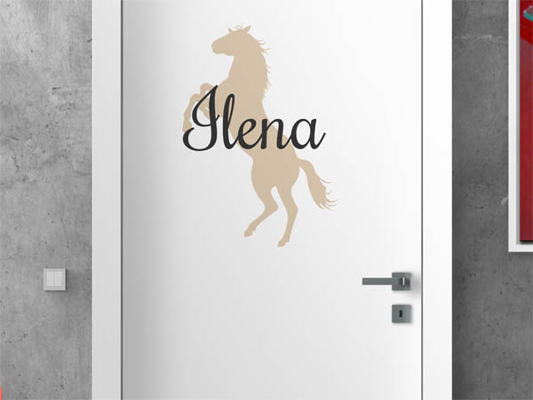 Wandtattoo Ilena mit Pferd