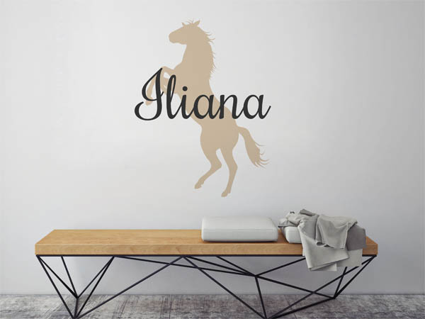 Wandtattoo Iliana mit Pferd
