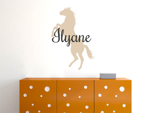 Wandtattoo Ilyane mit Pferd
