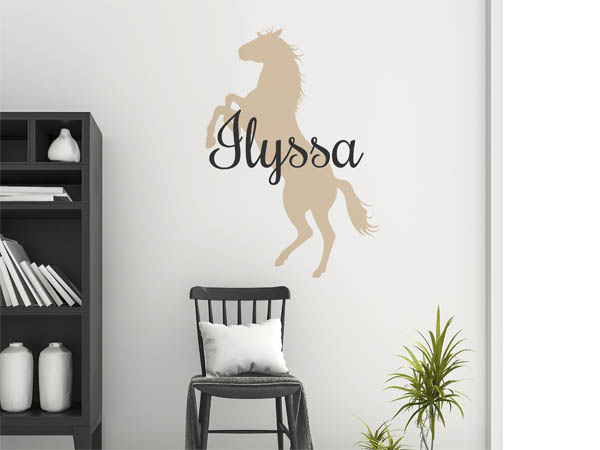 Wandtattoo Ilyssa mit Pferd