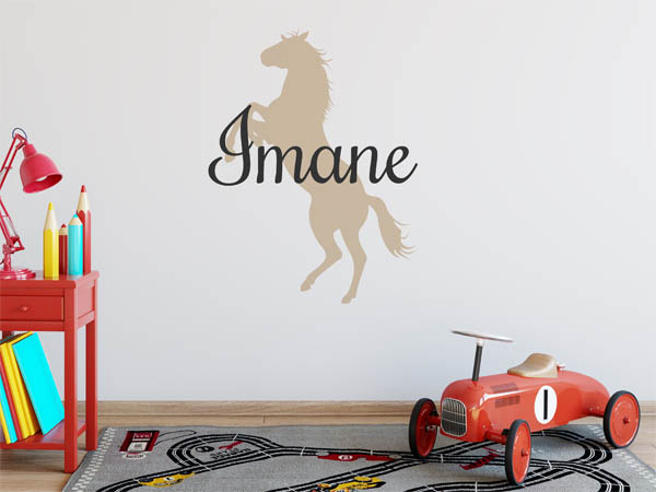 Wandtattoo Imane mit Pferd