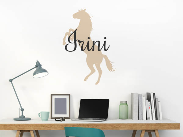 Wandtattoo Irini mit Pferd