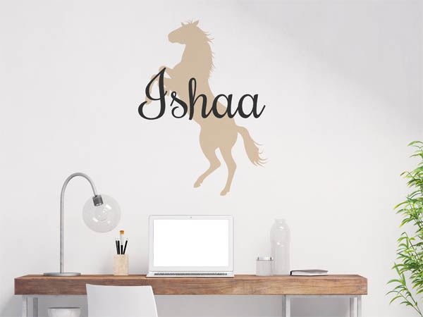 Wandtattoo Ishaa mit Pferd