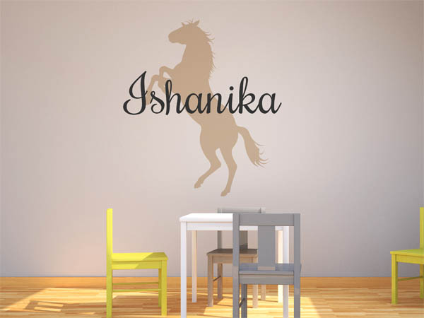 Wandtattoo Ishanika mit Pferd