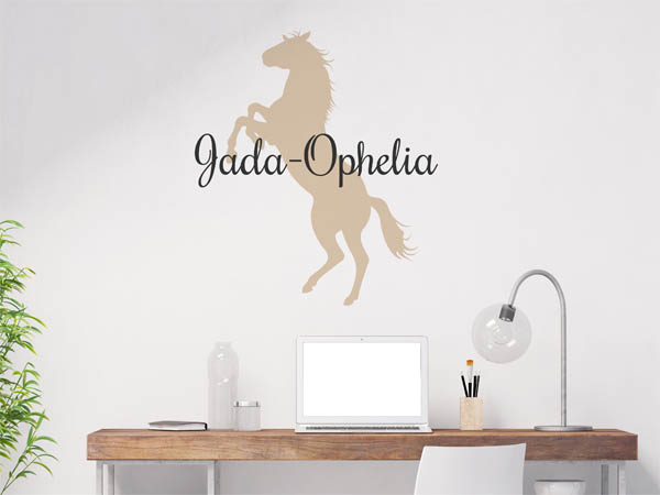 Wandtattoo Jada-Ophelia mit Pferd