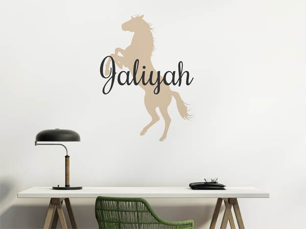 Wandtattoo Jaliyah mit Pferd