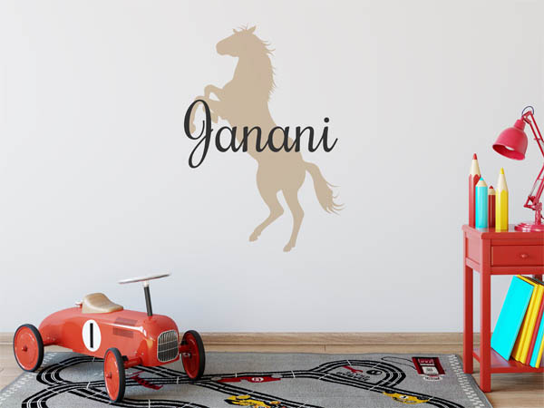 Wandtattoo Janani mit Pferd
