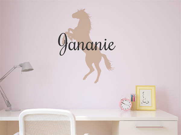 Wandtattoo Jananie mit Pferd