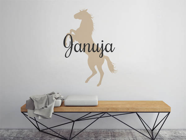 Wandtattoo Januja mit Pferd