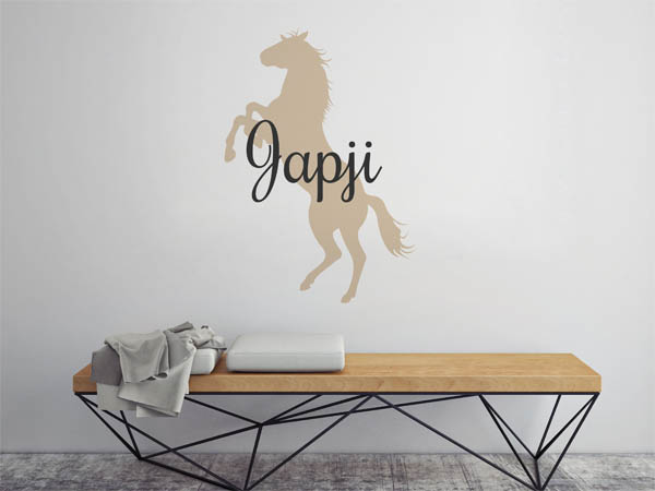 Wandtattoo Japji mit Pferd