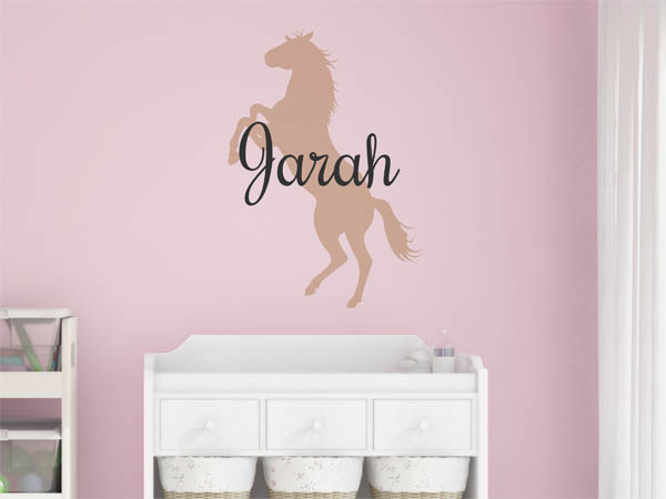 Wandtattoo Jarah mit Pferd