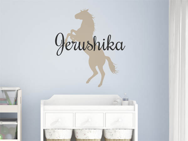Wandtattoo Jerushika mit Pferd