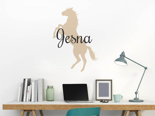 Wandtattoo Jesna mit Pferd