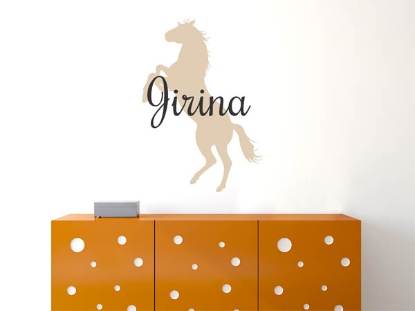 Wandtattoo Jirina mit Pferd