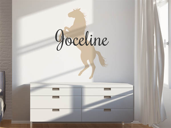 Wandtattoo Joceline mit Pferd
