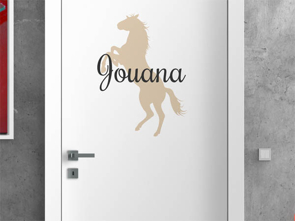 Wandtattoo Jouana mit Pferd