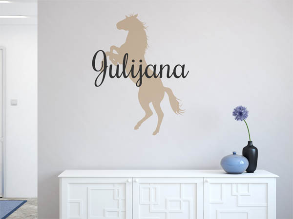 Wandtattoo Julijana mit Pferd