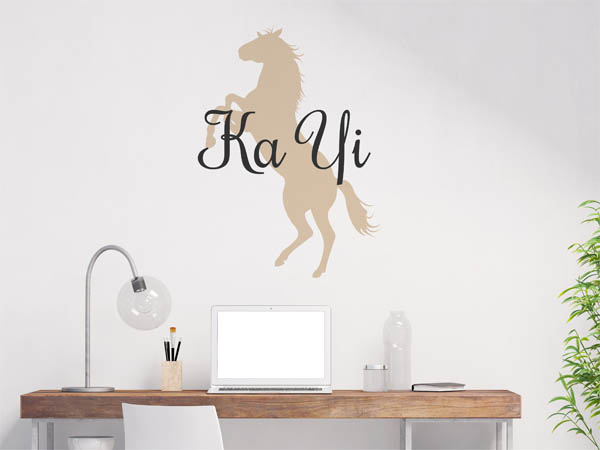 Wandtattoo Ka Yi mit Pferd
