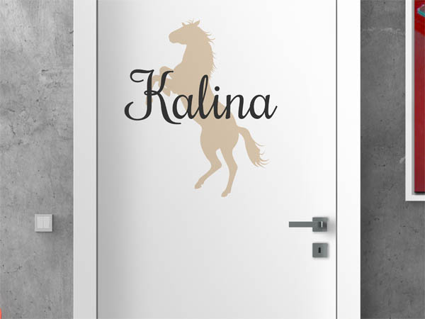 Wandtattoo Kalina mit Pferd