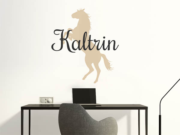 Wandtattoo Kaltrin mit Pferd