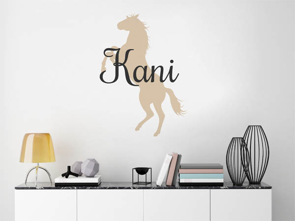 Wandtattoo Kani mit Pferd