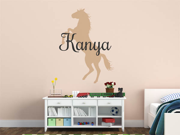 Wandtattoo Kanya mit Pferd