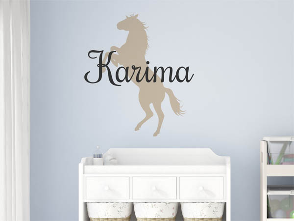 Wandtattoo Karima mit Pferd