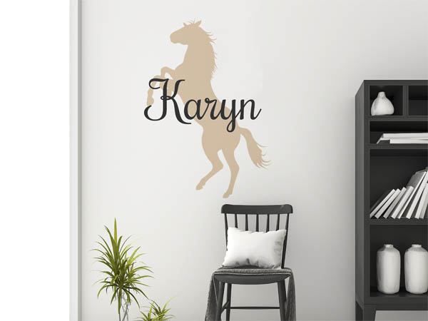 Wandtattoo Karyn mit Pferd