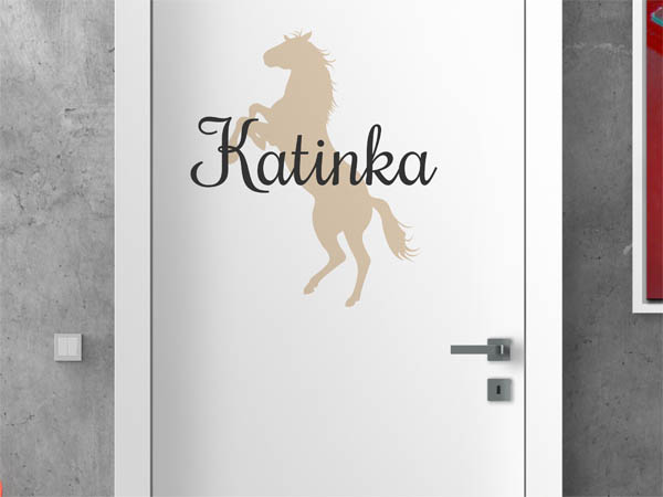 Wandtattoo Katinka mit Pferd