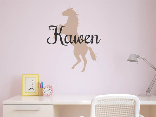 Wandtattoo Kawen mit Pferd