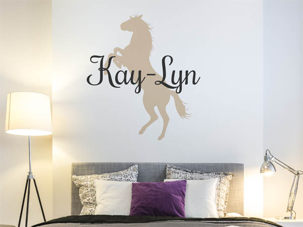 Wandtattoo Kay-Lyn mit Pferd