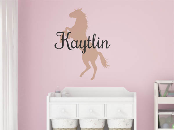 Wandtattoo Kaytlin mit Pferd
