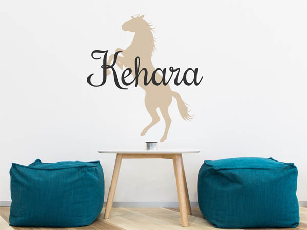 Wandtattoo Kehara mit Pferd