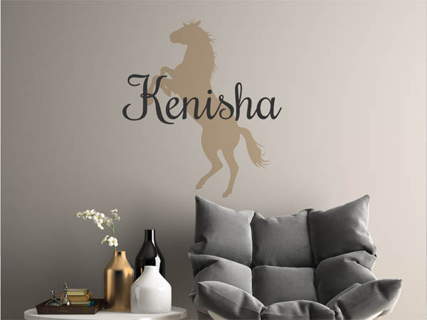 Wandtattoo Kenisha mit Pferd
