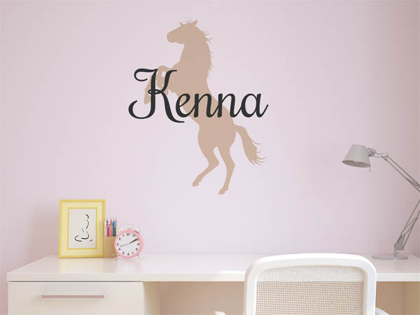 Wandtattoo Kenna mit Pferd