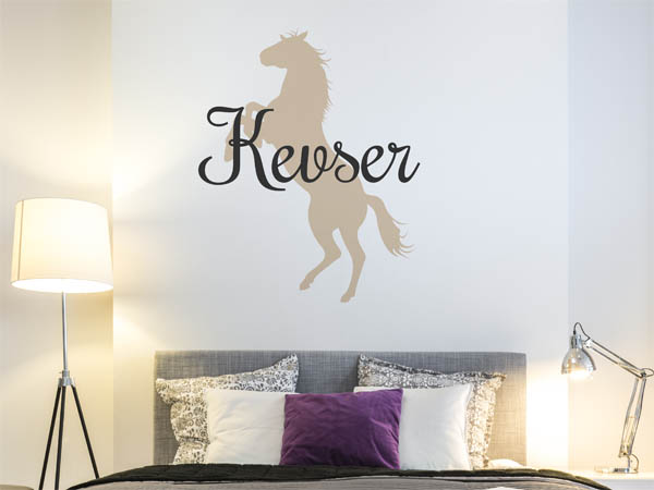 Wandtattoo Kevser mit Pferd