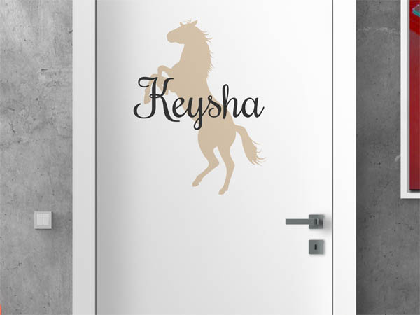 Wandtattoo Keysha mit Pferd