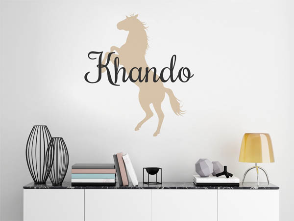 Wandtattoo Khando mit Pferd