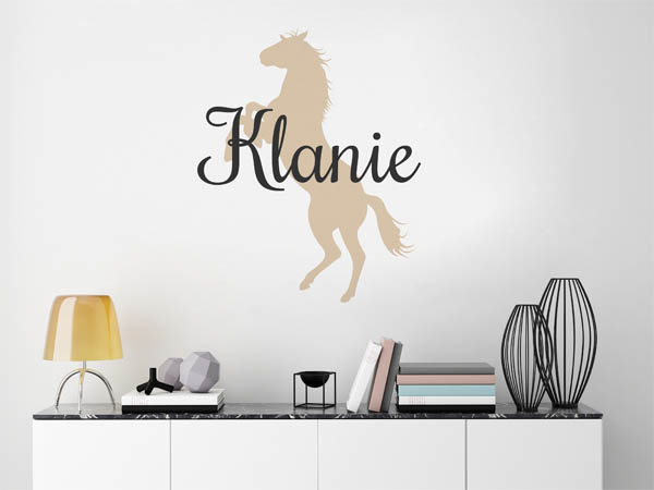 Wandtattoo Klanie mit Pferd