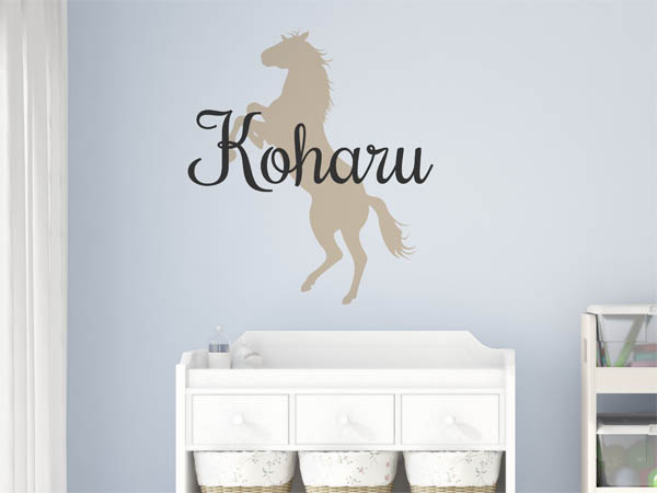 Wandtattoo Koharu mit Pferd