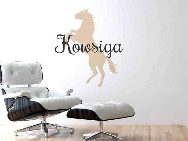 Wandtattoo Kowsiga mit Pferd