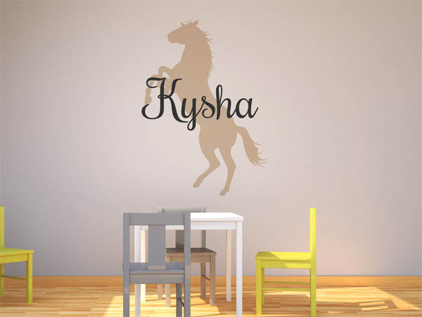 Wandtattoo Kysha mit Pferd