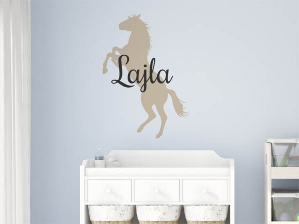 Wandtattoo Lajla mit Pferd