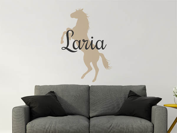 Wandtattoo Laria mit Pferd