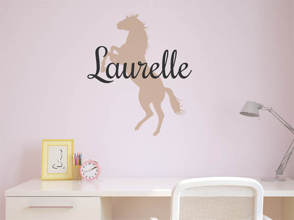 Wandtattoo Laurelle mit Pferd