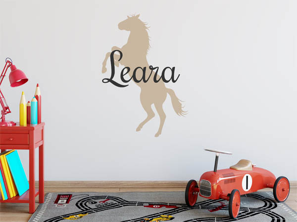 Wandtattoo Leara mit Pferd