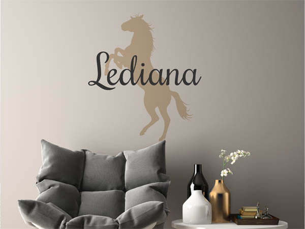 Wandtattoo Lediana mit Pferd