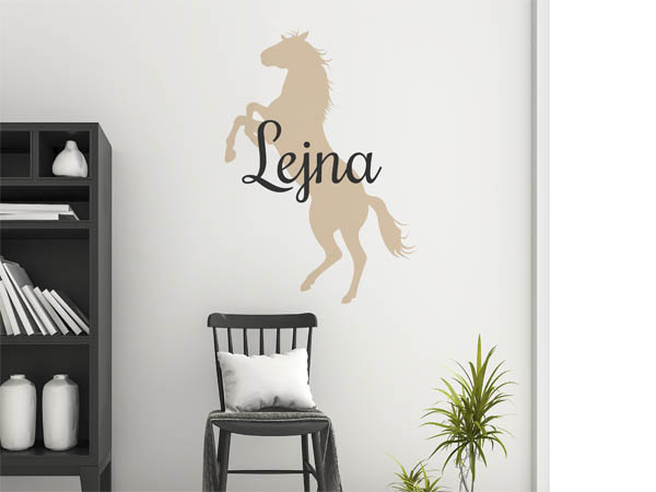 Wandtattoo Lejna mit Pferd